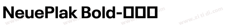 NeuePlak Bold字体转换 NeuePlak Bold字体转换
